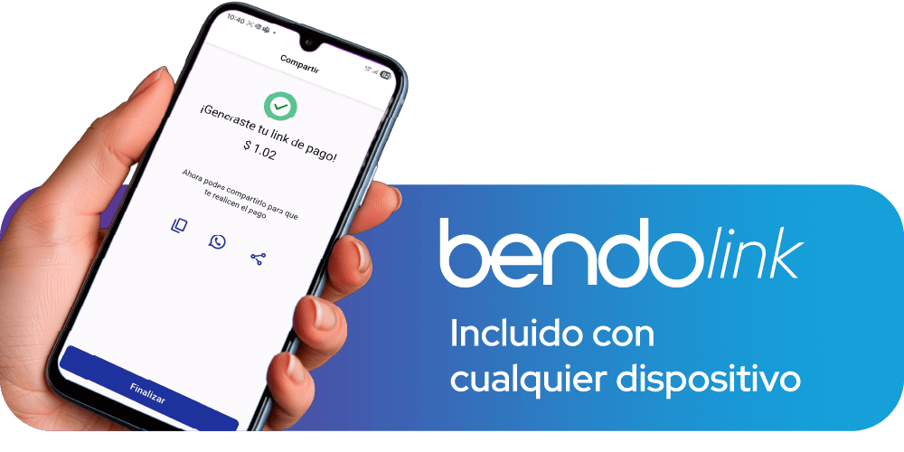 Con bendo link puedes cobrar desde cualquier parte del país.